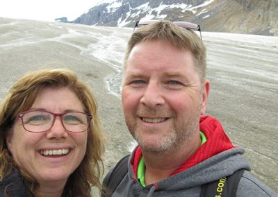 selfie at glacier